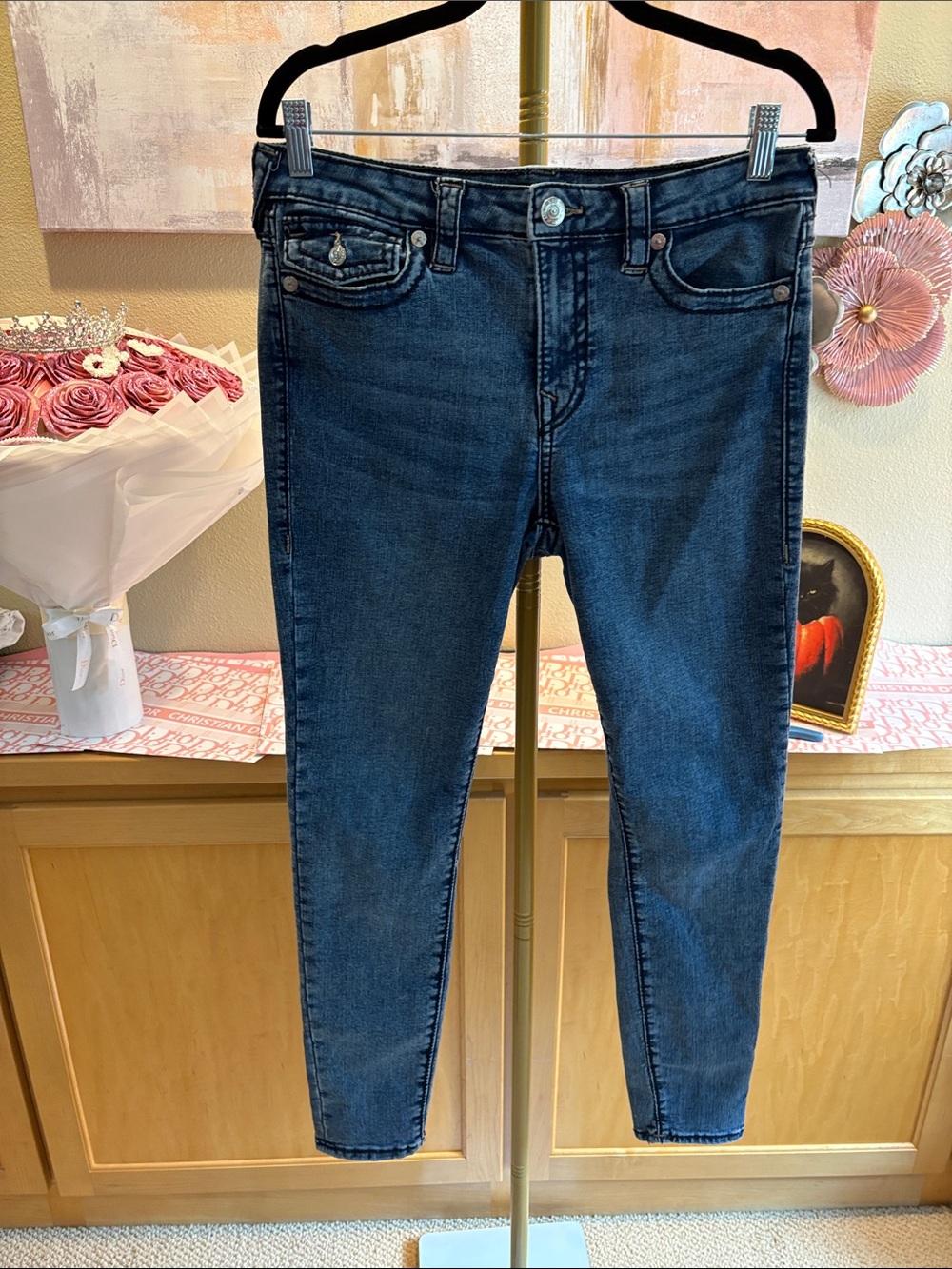 True Religion Halle Mid Rise Super Skinny